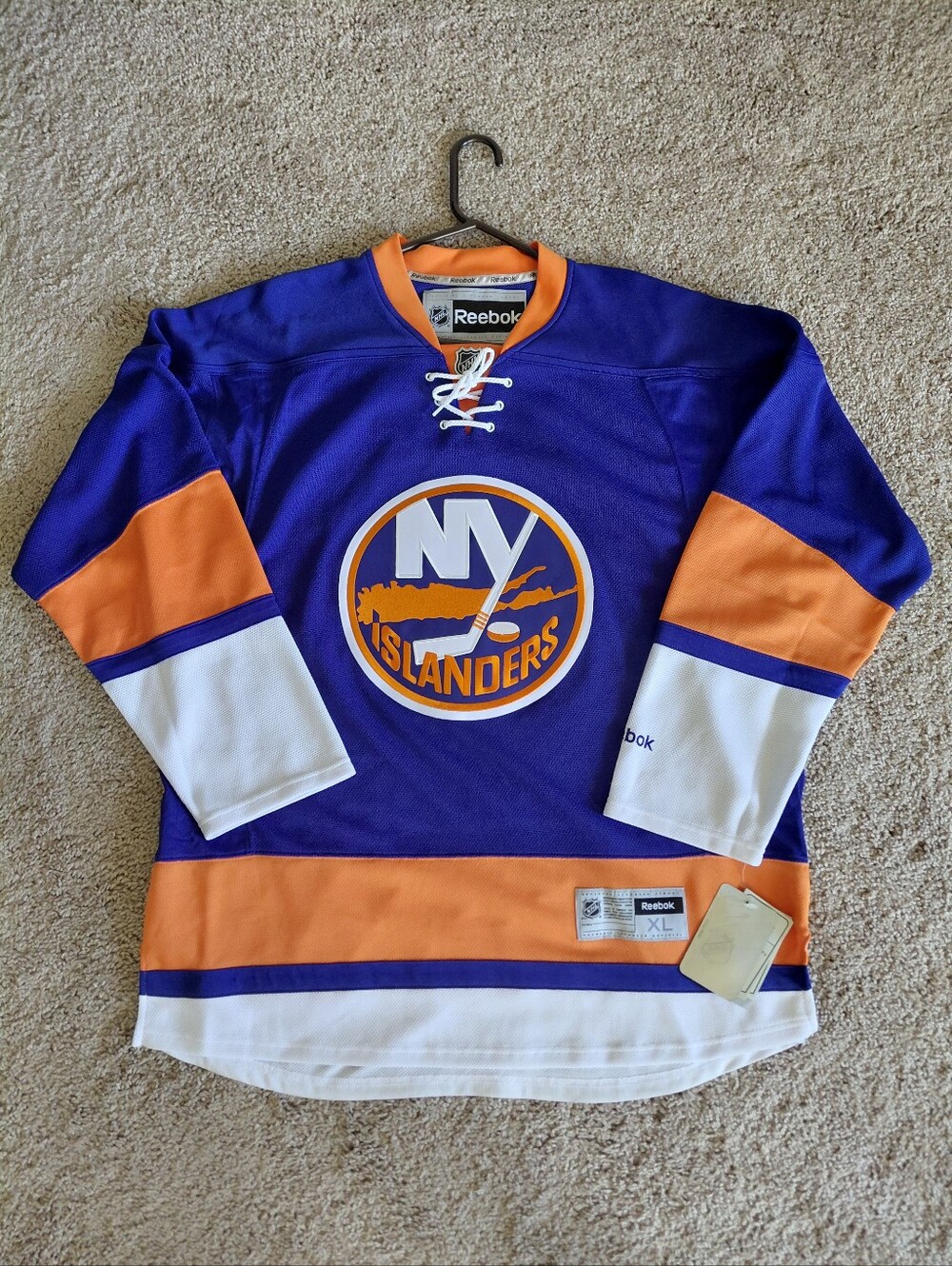 New York Islanders Reebok Home Blue Jersey Men’s Size XL NWT